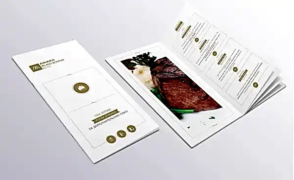 Menü Tasarımı ve Baskısı